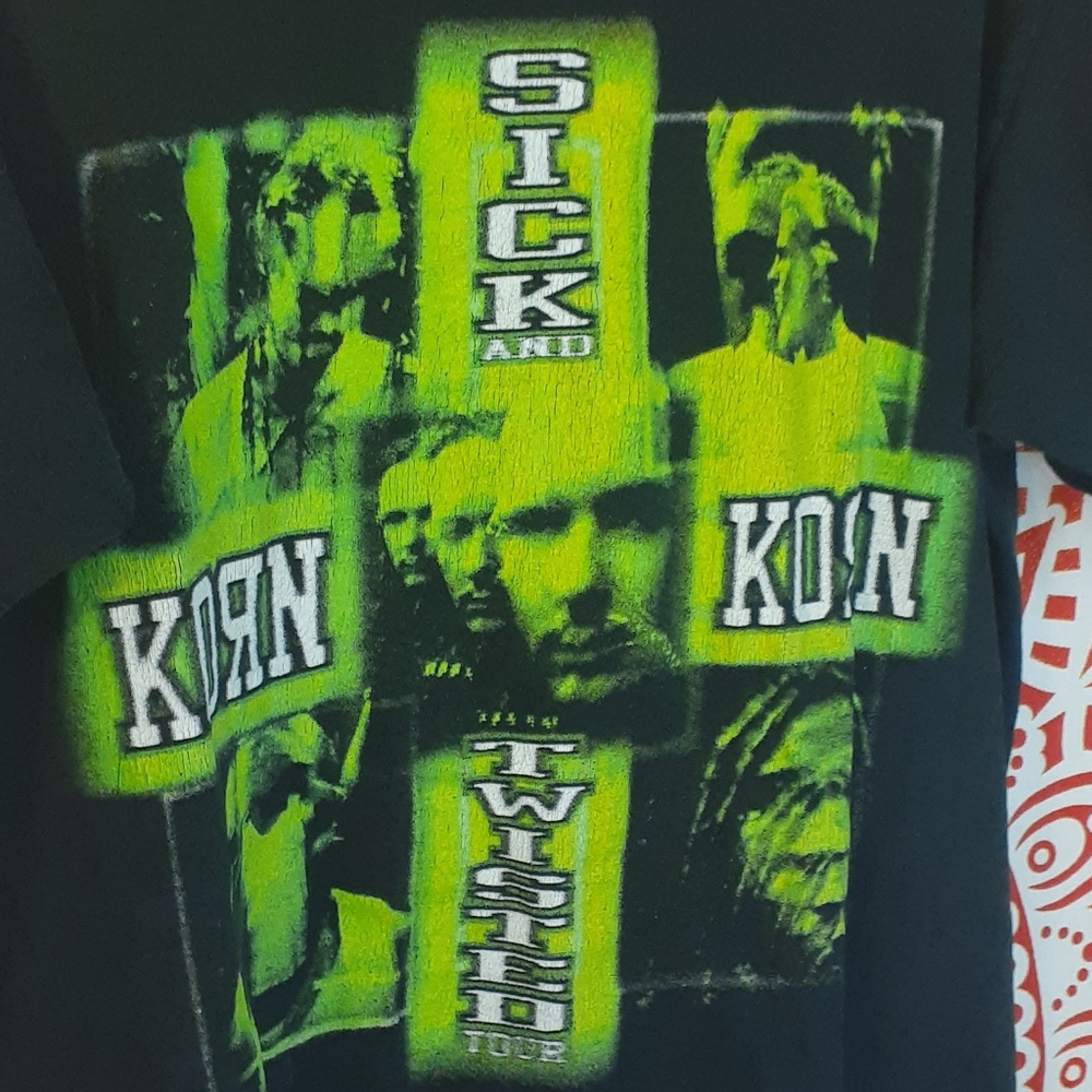 Vintage KORN  concert shirt size L